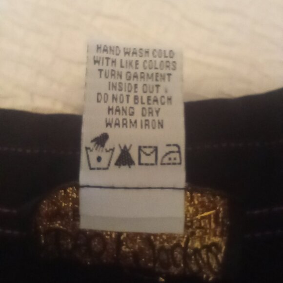 Casual Western Style 3pc Pant Set sz M Black w Pink Floral Embroidery - Picture 14 of 16